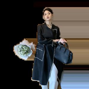 KMETRAM 리얼 양가죽 자켓 여성 패션 리버시블 롱 트렌치 코트 가을 가죽 자켓 여성 의류 2026 가죽자켓