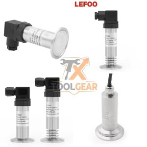 2026 핫세일* LEFOO 클램프형 안티블로킹 플러시 다이어프램 압력 트랜스미터 센서 실리콘 플랫 필름 위생 압력 센서