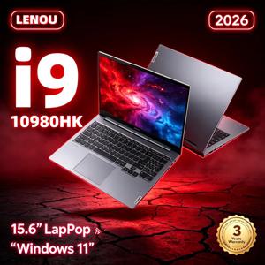 LENOU 15.6인치 울트라 슬림 인텔 코어 i9-10980HK 8코어 프로세서 32GB 램 2TB SSD 1080P FHD 고성능 휴대용 노트북