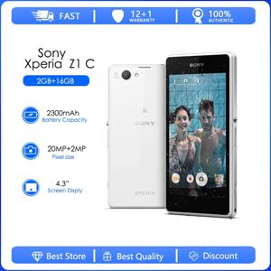 소니 엑스페리아 Z1 컴팩트 리퍼브 오리지널 D5503 잠금 해제 3G/4G 안드로이드 쿼드 코어 2GB RAM 4.3 20.7MP 와이파이 GPS 16GB 휴대폰