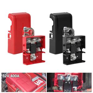 32V 400A 자동차 퀵 릴리즈 퓨즈 배터리 분배 터미널 클램프 커넥터 배터리 러그 레드 블랙 RV 캠퍼 보트 트럭용