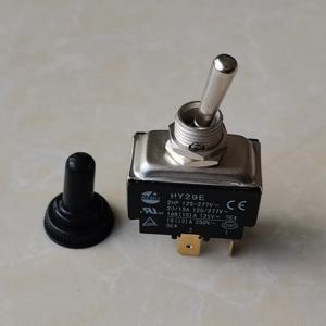 KEDU HY29E 토글 스위치(실리콘 보호 커버 포함) ON-OFF DPST 2HP 20/15A 125/277V 18R(15)A 125V 18(12)A 250V 5E4 CE