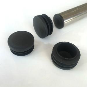 2/4/8pcs 라운드 플라스틱 블랙 블랭킹 엔드 캡 튜브 파이프 삽입 플러그 마개 12mm 14 16 18 - 60mm