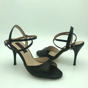 새로운 아르헨티나 탱고 댄스 신발 파티 신발 웨딩 신발 가죽 밑창 T62102BL 9cm 힐 7.5cm 무료 배송 가능