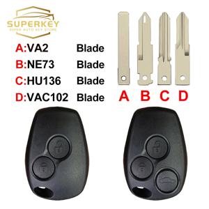Renault Vauxhall Trafic Twingo Clio Modus Kangoo Master Movano Vivaro Primastar Logan Sandero 용 SUPERKEY 원격 키 쉘 케이스