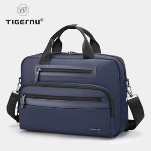 Tigernu 남성용 서류 가방 노트북, 비즈니스 서류 가방, 방수 핸드백 패션 여행 핸드백 메신저 백, 연결 시리즈, 12-14.1 인치