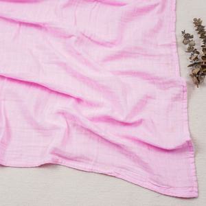 Elinfant 100% 코튼 솔리드 컬러 120*110cm 2 레이어 신생아 베이비 목욕 타올 랩 모슬린 Swaddle 담요 도매 Dropshipping