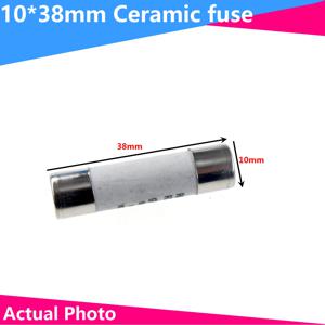 10Pcs 10*38 빠른 블로우 세라믹 퓨즈 10x38mm 퓨즈 500V 0.5A 1A 2A 4A 5A 6A 8A 10A 16A 20A 32A RO15 RT18 RT14
