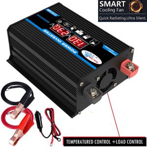 4000W 12V ~ 220V/110V 자동차 전원 인버터 LED 디스플레이 변환기 충전기 어댑터 다중 보호 듀얼 USB 전압 변환기