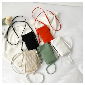 다기능 캔버스 휴대 전화 가방 매달려 목 경량 메신저 가방 패션 모든 일치 작은 Crossbody 가방 동전 지갑