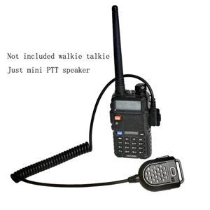 미니 HYT 워키 토키 PTT LED 숄더 스피커 마이크 마이크 KENWOOD TK-3107 BAOFENG BF-888s UV-5R GT-3TP 양방향 라디오