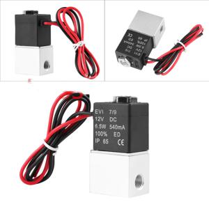 DC 12V 24V 110V 220V 솔레노이드 밸브 1/4