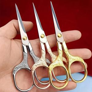1PC 바느질 가위 스테인레스 스틸 레트로 자수 재단사 가위 Dressmaker 가위 패브릭 커터 DIY 바느질 액세서리