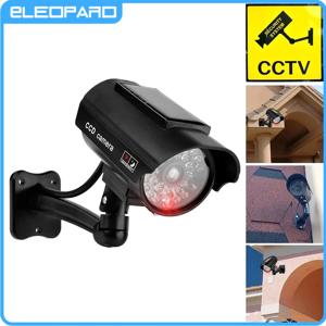 Eleopard 가짜 카메라 Solart 더미 방수 보안 CCTV 감시 카메라 깜박이는 빨간색 Led 빛 야외 실내