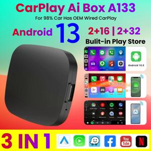 안드로이드 13 Carplay AI 박스 무선 Carplay 안드로이드 자동 WiFi 지원 닛산 폭스바겐 도요타 마즈다 현대 포드 MG 용 Netflix 유튜브