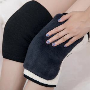 1PC 겨울 따뜻한 무릎 패드 여성용 다리 따뜻하게 남자 노인 차가운 다리 관절염 Kneepad 무릎 지원 토끼 모피 무릎 보호대