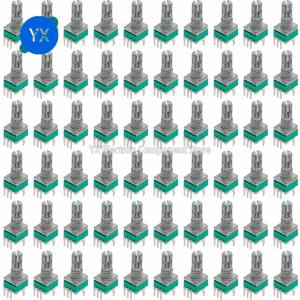 100PCS RK097 정밀 선형 전위차계 수직 단일 링크 생크 15mm D 축 B2K B10K B20K B50K B100K B500K B1M