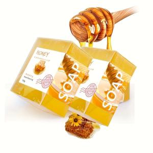 천연 꿀 수제 비누 세트, 에센셜 오일 포함, 남녀공용, 가정 또는 여행에 적합, 100g x 2 개