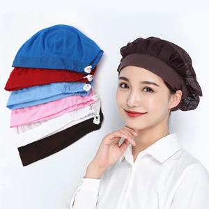 남성 여성 그물 모자 빵집 베이킹 워크샵 작업 모자 불룩한 모자 Hairnet 음식 서비스 요리 주방 번들 머리 작업 헤드 커버