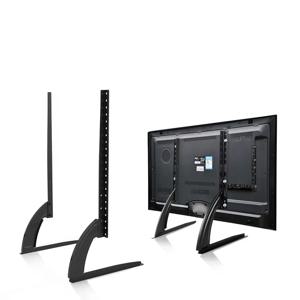 높이 조절 기능이 있는 범용 테이블 탑 TV 스탠드 베이스 TV 다리는 대부분의 32-75인치 LCD LED 평면 스크린 TV에 적합합니다.