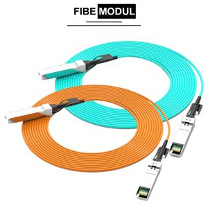 Cisco,MikroTik,Ubiquiti 등 섬유 스위치용 AOC 섬유 케이블 10G SFP+ - SFP+ 활성 광 SFP 케이블 OM2 3M/5M/7M/10M/20M LSZH