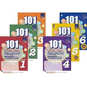 101 도전적인 수학 단어 문제 도서 싱가포르 초등학교 1-6 학년 수학 연습 도서 영어 도서 6 권/세트 Libros