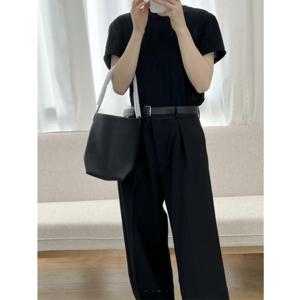 25년 새 소가죽 리치 패턴 싱글 숄더 통근 다용도 대용량 버킷백