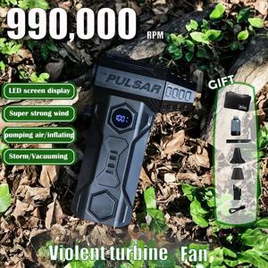990000RPM 고속 브러시리스 모터 먼지 송풍기 x11 강력한 제트 송풍기 10000mAh 폭력적인 터보 팬 휴대용 자동차 진공 청소기