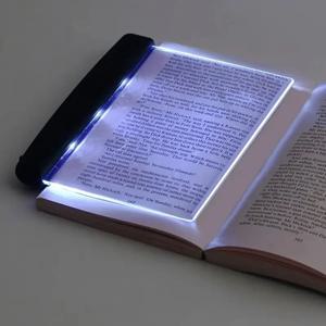 LED 책등 눈 보호 플랫 패널 북마크 조명 휴대용 학습 도구 야간 시력 독서 조명 자동차 여행 침대용
