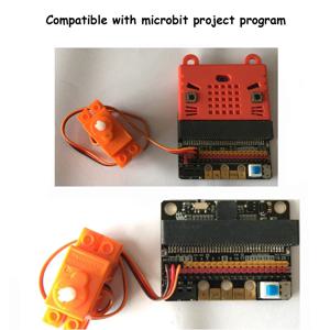 4PCS Geekservo 360도 연속 회전 서보 휠 Legoeds 빌딩 블록과 호환 가능 마이크로: 비트 로봇 스마트 자동차 장난감