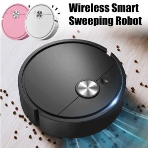 3 in 1 스마트 스위핑 로봇 무선 어시스턴트 물걸레 청소기 사용하기 쉬운 미니 청소기 카펫, 딱딱한 바닥, 애완동물 털 청소용