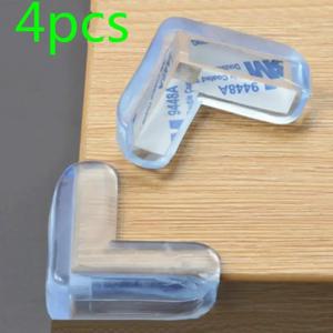새로운 1/4 PCS 어린이 안전 투명 실리콘 보호대 테이블 코너 보호 커버 어린이 Anticoll 액체 실리콘 고무