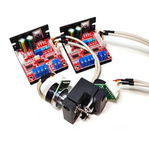 25Kpps 레이저 갈보 스캐너 SLA 3D X-Y 스캐닝 갈바노미터 애니메이션 스테이지 조명 ±15V 드라이버