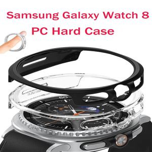 삼성 갤럭시 워치 8 40mm/44mm용 PC 하드 케이스, 무광택 보호 커버, 갤럭시 워치 8 클래식용 속이 비치는 쉘 액세서리