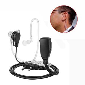바오펑 무전기용 에어 어쿠스틱 튜브 헤드셋 1개, K 포트 이어폰 PTT, UV-5R 888s 가드 이어버드용 마이크 포함