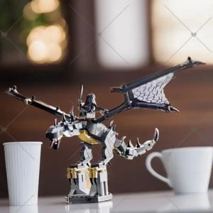반지의 제왕 블랙 드래곤 마이 펠 비스트 조립 블록 DIY 모델 브릭 교육용 데스크탑 장난감 크리스마스 선물 40693