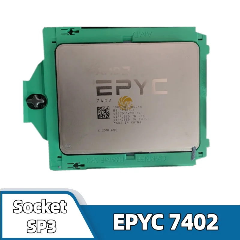 AMD EPYC 7402 CPU 7nm 24코어 48스레드 2.8GHz 128MB 180W EPYC7402 소켓 SP3 H11SSL-i 메인보드 서버용