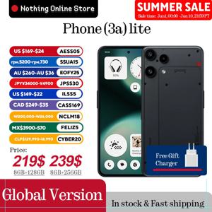 재고 있음 Nothing Phone (3a) 라이트 글로벌 버전 미디어텍 디멘시티 7300 프로5G 6.77 AMOLED 120Hz 5000mAh 50MP 카메라