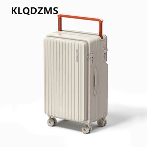 KLQDZMS 대용량 수하물 20인치 탑승용 케이스 24인치 26인치 28인치 ABS+PC 트롤리 케이스 가족 여행 필수품 기내용 캐리어