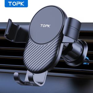 TOPK 유니버설 차량용 핸드폰 거치대, 차량용 송풍구 장착 핸즈프리 거치대, 아이폰 및 안드로이드 스마트폰 호환