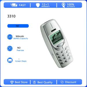 오리지널 리퍼비시 3310 (2000년형) 2G 싱글심 언락 GSM 900/1800 휴대폰 러시아어 아랍어 히브리어 키보드 핀란드 제조