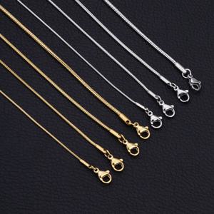 925 스털링 실버 스네이크 체인 목걸이 체인 여성을위한 DIY 남성 쥬얼리 만들기 결과 펜던트 랍스터 걸쇠 도매