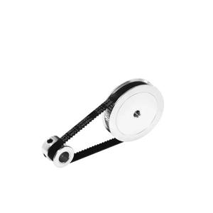 QDHWOEL GT2 알루미늄 타이밍 풀리 20 60 톱니 5mm 보어 6mm 벨트 포함 200 280 400 610mm 길이
