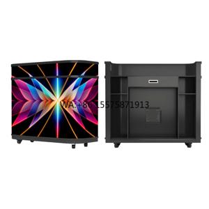 맞춤형 모양의 P2.5 실내 풀컬러 LED 디스플레이, 음악 축제용 DJ 부스 내부 LED 조명 포함