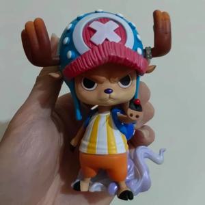 새로운 10cm 원피스 애니메이션 피규어 토니 토니 쵸퍼 피규어 귀여운 PVC 스태츄 컬렉션 모델 생일 선물 커스텀 장난감 프리세일
