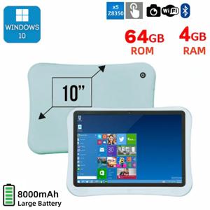 Q1 10.1인치 64비트 윈도우 10 태블릿 PC 4GB DDR RAM 64GB ROM 인텔 아톰 X5-Z8350 쿼드 코어 듀얼 카메라 8000mAh 배터리 2개의 마이크로 USB 포트