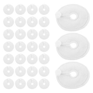 30pcs 간호 패드 7.5Cm 여성용 세척 가능 재사용 가능한 모유 수유 패드 부드러운 흡수성 누출 방지 출산 브래지어 산후