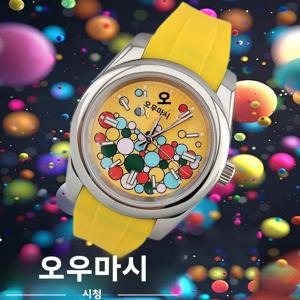 36mm/39mm 맞춤형 남성용 여성용 시계 컬러 버블 NH35 기계식 시계 사파이어 유리 방수 시계 고무 팔찌 20mm