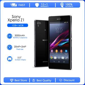 소니 엑스페리아 Z1 C6903 리퍼비시 정품 언락 에릭슨 엑스페리아 20MP 5.0인치 휴대폰 WIFI 안드로이드 폰