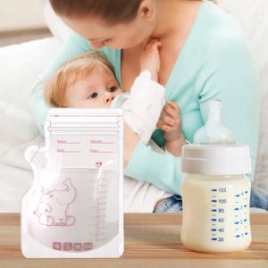 250ml 일회용 대용량 모유 저장팩, 편리한 냉동 가능팩, 이동 중인 엄마들을 위한 필수품